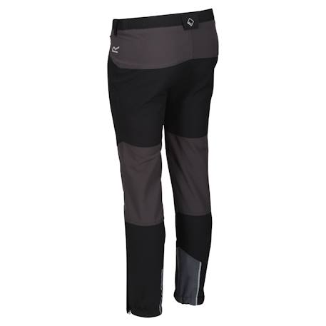 Pantalon polyester tech mountain Gris phoque / orange clair+Noir / cendre 6 - vertbaudet enfant 