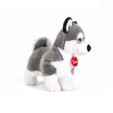 Peluche chien husky 21 cm Gris 2 - vertbaudet enfant 