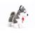 Peluche chien husky 21 cm Gris 2 - vertbaudet enfant 
