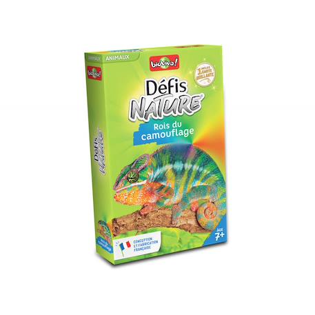 Jeu de cartes - défis nature -  rois du camouflage -  fabriqué en france MULTICOLORE 1 - vertbaudet enfant 