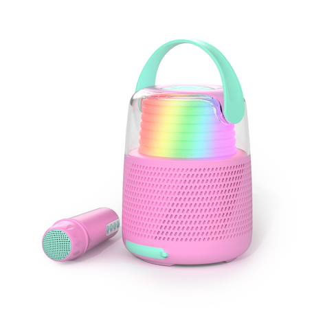 Enceinte bluetooth karaoke avec micro changeur de voix Rose+Vert 1 - vertbaudet enfant 
