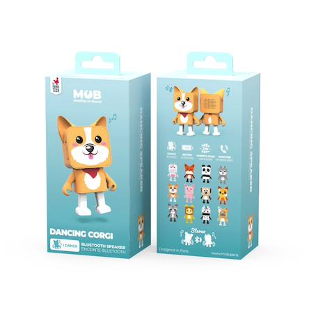 Enceinte bluetooth dancing animal corgi MULTICOLORE 5 - vertbaudet enfant 