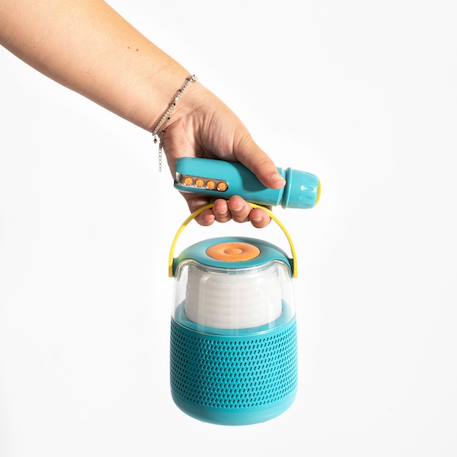 Enceinte bluetooth karaoke avec micro changeur de voix Rose+Vert 11 - vertbaudet enfant 