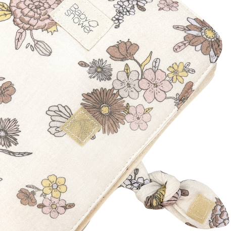 Protège carnet de santé knot bardot Ecru, rose, jaune 2 - vertbaudet enfant 