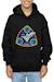 Sweat à capuche coton nasa spacelab life science Gris chiné+Noir 10 - vertbaudet enfant 