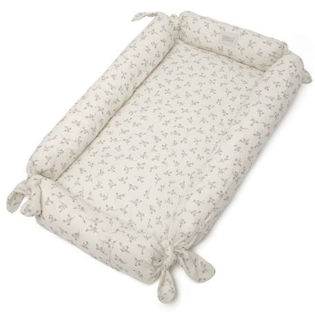 Réducteur de lit olive bloom Ecru, vert 1 - vertbaudet enfant 