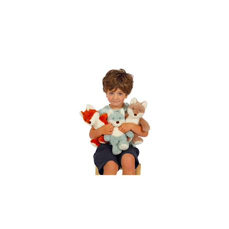 Peluche - peluche renard marron roux fall friends - 18 cm Orange 2 - vertbaudet enfant 