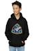 Sweat à capuche coton nasa spacelab life science Gris chiné+Noir 9 - vertbaudet enfant 