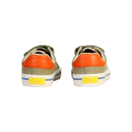 Baskets basses  à scratch Beige+Kaki 10 - vertbaudet enfant 