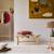 Banc déco enfant en bois de teck 80 kilim Naturel 2 - vertbaudet enfant 