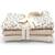 Lot de 3 langes soft print (70 x 70 cm) Blanc, gris, rose 1 - vertbaudet enfant 