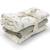 Lot de 3 langes olive bloom (70 x 70 cm) Ecru, vert 1 - vertbaudet enfant 