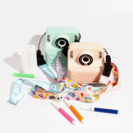 Appareil photo avec impression pixiprint Rose saumon+Turquoise 2 - vertbaudet enfant 