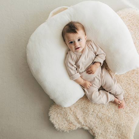 Coussin d'allaitement bamboo touch Ecru 2 - vertbaudet enfant 