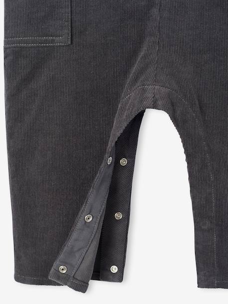 Combinaison bébé en velours côtelé anthracite 6 - vertbaudet enfant 