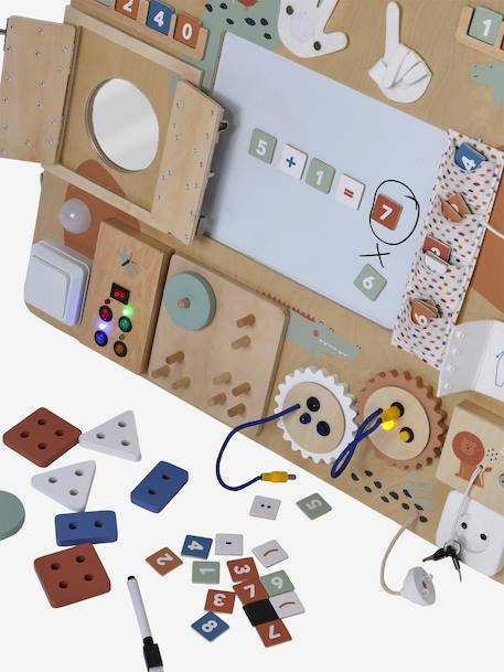 Planche d'apprentissage multi activités en bois FSC® bois 11 - vertbaudet enfant 