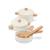 Ensemble de casseroles en bois Blanc 2 - vertbaudet enfant 