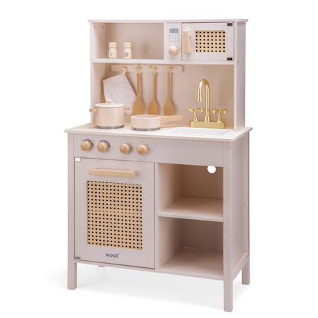 Cuisine en bois et rotin Beige+Rose 3 - vertbaudet enfant 
