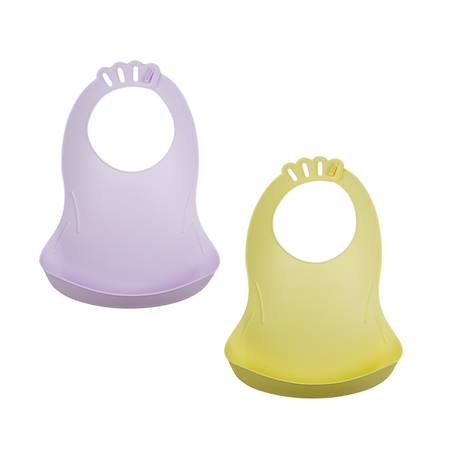 Lot de 2 bavoirs bibou Jaune 1 - vertbaudet enfant 