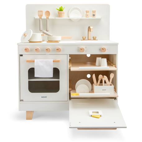 Cuisine en bois avec lave-vaisselle Beige 3 - vertbaudet enfant 