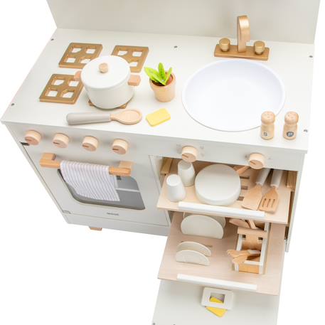 Cuisine en bois avec lave-vaisselle Beige 4 - vertbaudet enfant 