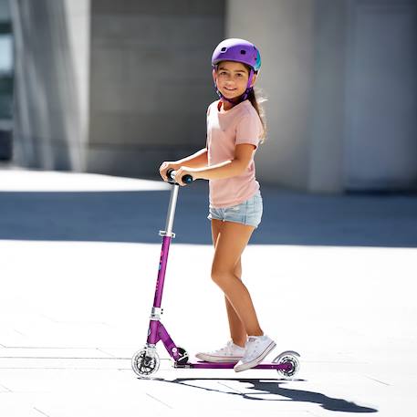 Trottinette enfant micro sprite pearl  led Bleu clair océan+Bleu et rose+Bleu pétrole+Bleu saphir+Rose+Vert eco+Violet 31 - vertbaudet enfant 