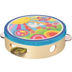 Jouet-Tambourin flower power
