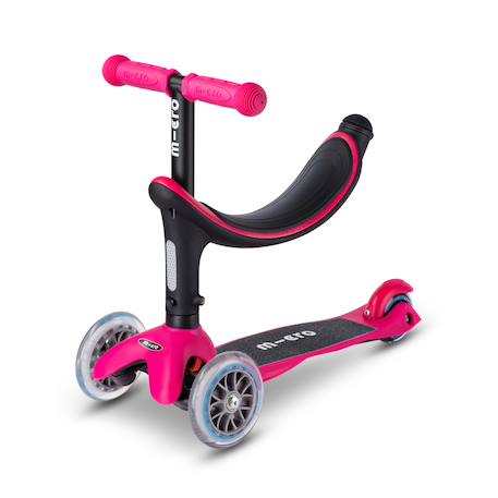 Trottinette évolutive mini micro 3en1 révolution Rose framboise 2 - vertbaudet enfant 
