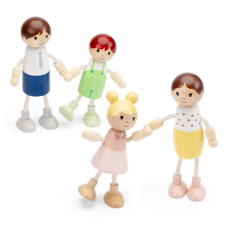 Poupées miniatures en bois Beige 2 - vertbaudet enfant 