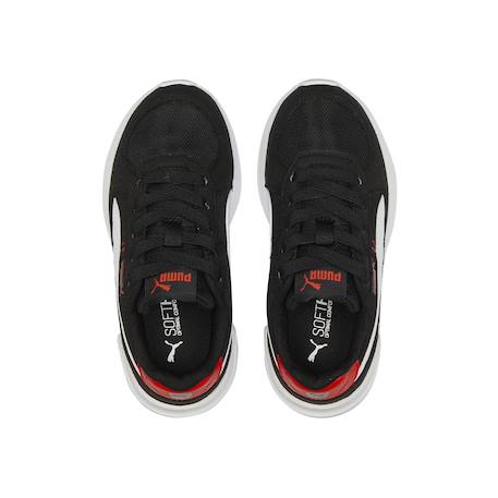 Baskets basses à lacets Noir blanc rouge 6 - vertbaudet enfant 