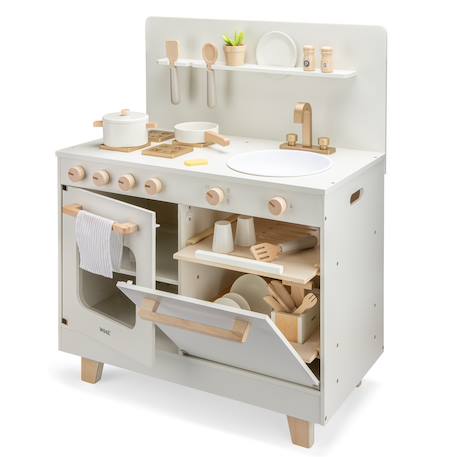 Cuisine en bois avec lave-vaisselle Beige 1 - vertbaudet enfant 