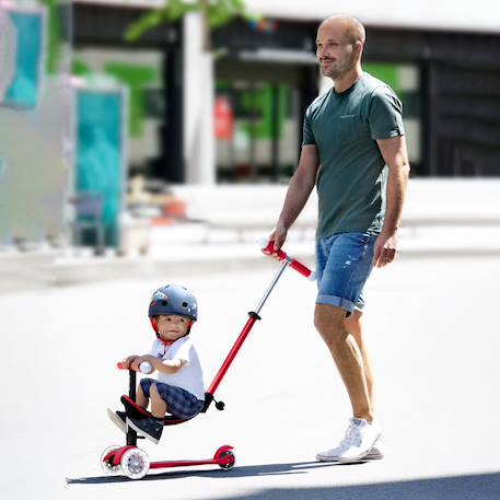 Trottinette évolutive mini micro 3en1 révolution magic Bleu océan+Rouge 8 - vertbaudet enfant 