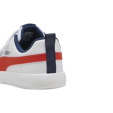 Baskets basses à scratch Blanc white+Puma blanc fierce rouge bleu 10 - vertbaudet enfant 