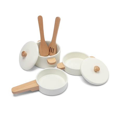 Ensemble de casseroles en bois Blanc 4 - vertbaudet enfant 
