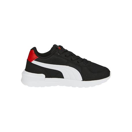 Baskets basses à lacets Noir blanc rouge 1 - vertbaudet enfant 
