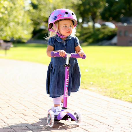 Trottinette 3 roues mini micro deluxe  led Bleu nuit+Rose+Rouge+Vert d'eau+Vert menthe+Violet 28 - vertbaudet enfant 