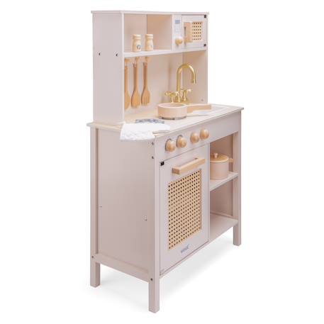 Cuisine en bois et rotin Beige+Rose 6 - vertbaudet enfant 