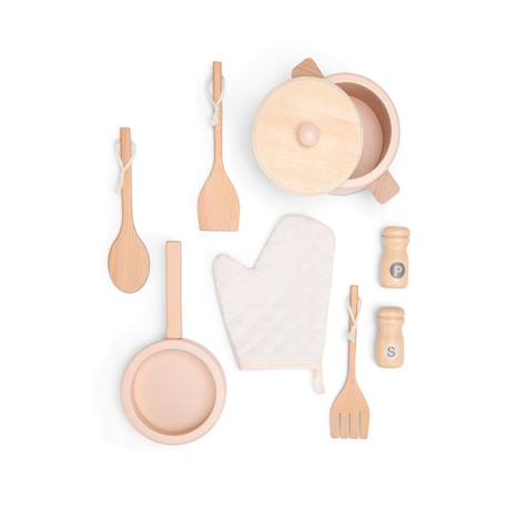 Cuisine en bois et rotin Beige+Rose 7 - vertbaudet enfant 