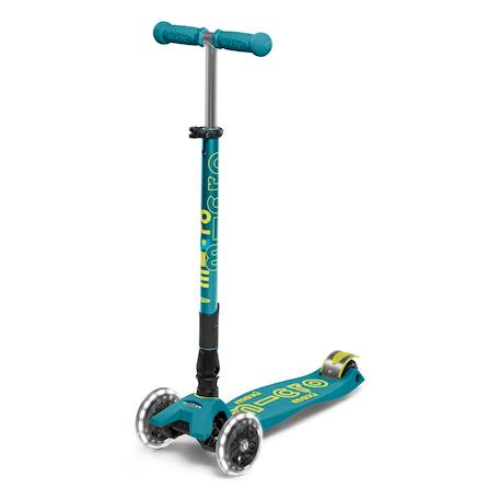 Trottinette enfant maxi micro deluxe pliable   led Baie rouge+Bleu pétrole 7 - vertbaudet enfant 