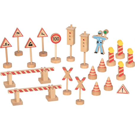 Panneaux de signalisation en bois Beige 1 - vertbaudet enfant 