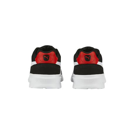 Baskets basses à lacets Noir blanc rouge 4 - vertbaudet enfant 