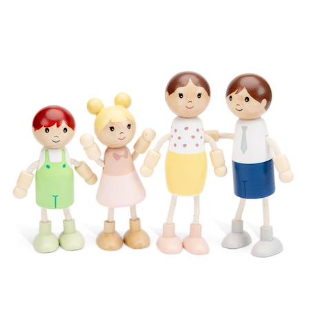 Poupées miniatures en bois Beige 1 - vertbaudet enfant 