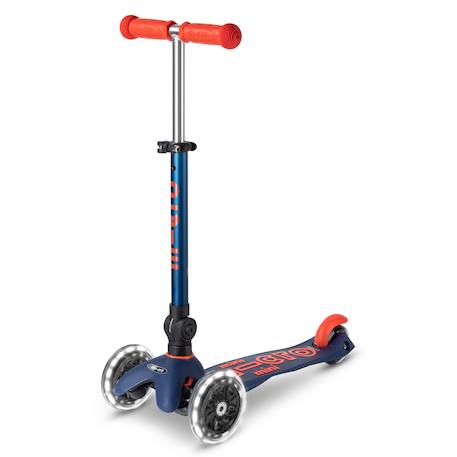 Trottinette 3 roues mini micro deluxe  led Bleu nuit+Rose+Rouge+Vert d'eau+Vert menthe+Violet 1 - vertbaudet enfant 