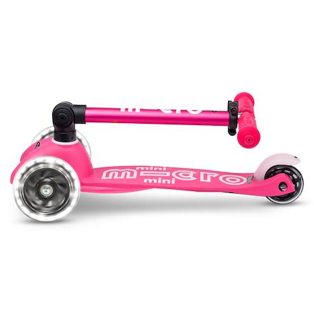 Trottinette 3 roues mini micro deluxe  pliable led Aqua+Bleu nuit+Rose 14 - vertbaudet enfant 