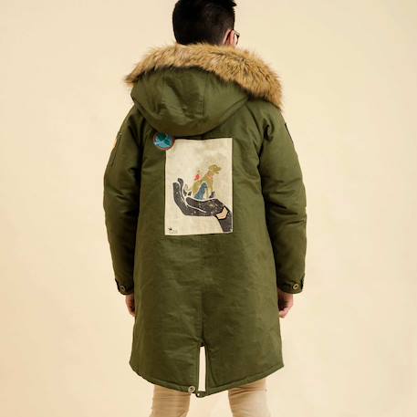 Parka longue rock & peace Kaki 2 - vertbaudet enfant 