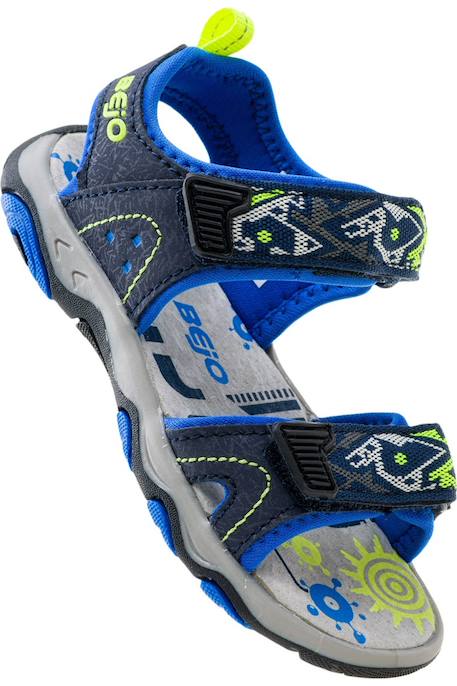 Sandales  elsi Bleu marine / bleu vif / vert clair 6 - vertbaudet enfant 