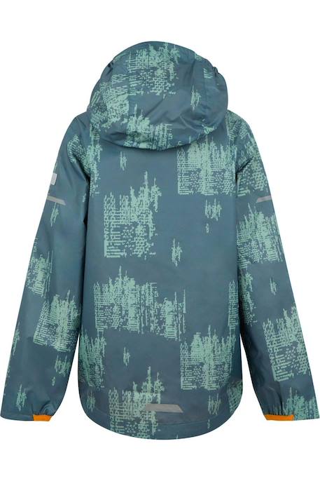 Veste imperméable enfant Lever ii Gris orageux / glacier / jaune orangé vif 2 - vertbaudet enfant 