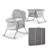 Berceau pliant 3 en 1 avec fonction lit de camping et bascule Beige+Grey 6 - vertbaudet enfant 