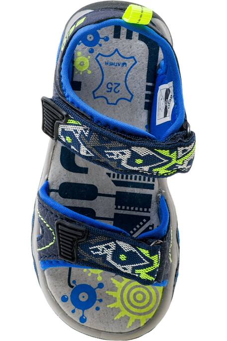 Sandales  elsi Bleu marine / bleu vif / vert clair 4 - vertbaudet enfant 
