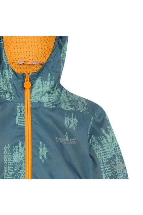 Veste imperméable enfant Lever ii Gris orageux / glacier / jaune orangé vif 4 - vertbaudet enfant 